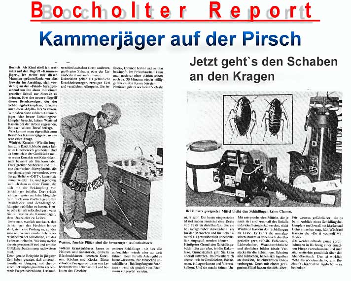 Kammerjägerbericht im Bocholter Report